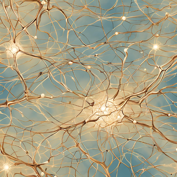 Neural pathways different colors