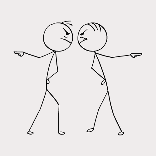 Cartoon characters, Dr. Stubborn MacStubborn and Professor Sarcasm Dryly, titans in their fields, clash over the ?