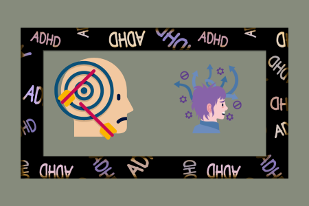 2 Brains focused and unfocused ADHD series