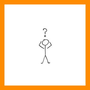 The cartoon character in the middle with a question mark in the middle to represent the "Why"
