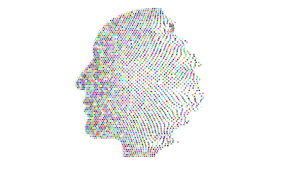 the brain coloured pixels