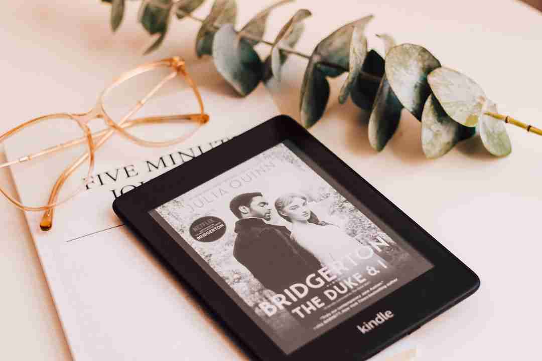 Bridgerton Season 4 a book and glasses.